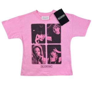 Cotton On Kids Blackpink K-pop Short Sleeve T-Shirt Pink Size 3